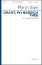 Grant, We Beseech Thee SATB choral sheet music cover